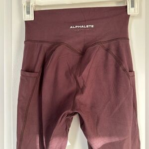 Alphalete Dusty Purple Leggings with Pockets